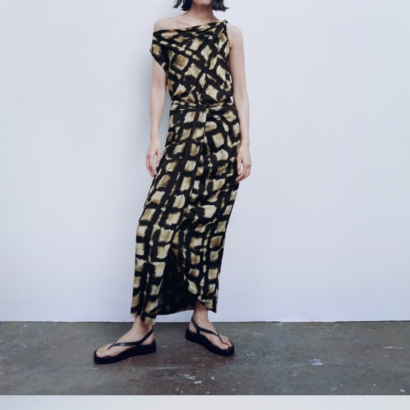 Zara limited edition printed midi skirt - Picture 3 of 7